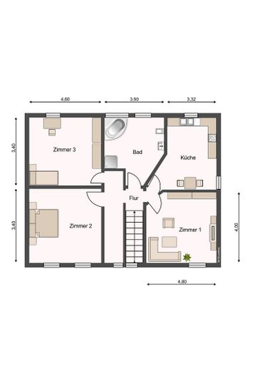 Grundriss (nur Skizze)