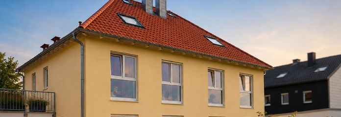 DHH A+ Wärmepumpe Top Zustand Freier Blick n. Westen – West Ansicht