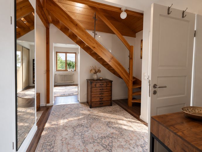 Wannsee: Helle 6-Zimmer-Maisonette mit großzügigem Garten – Flur