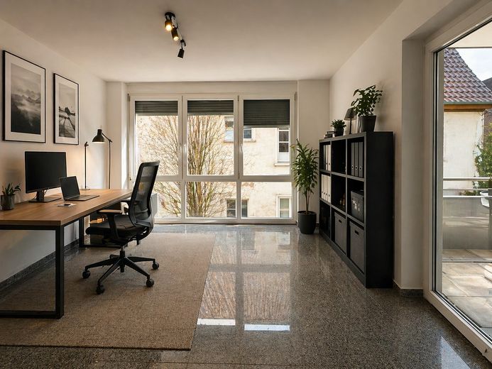 Schöne 4,5 Zimmer Wohnung mit Balkon in Krauchenwies/Ablach zu vermieten! (6) (ID-130) – Arbeitszimmer