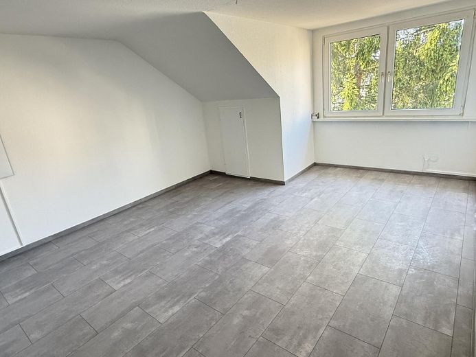 Frisch sanierte 2 Zimmer DG-Wohnung mit Einbauküche und Vorratsraum an der schönen Nordbahntrasse – Wohnzimmer