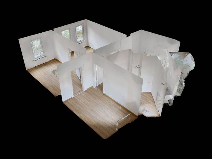 Light-filled GEM OF A HOME: Attractive 3-room apartment with BALCONY in Nuremberg – 3D-Ansicht Grundriss