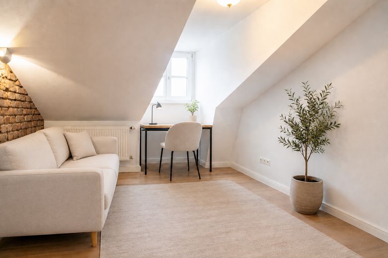 Großzügige Dachgeschosswohnung mit zwei Dachterrassen im Herzen der Altstadt von Laufen – Schlafzimmer_Arbeitszimmer 1