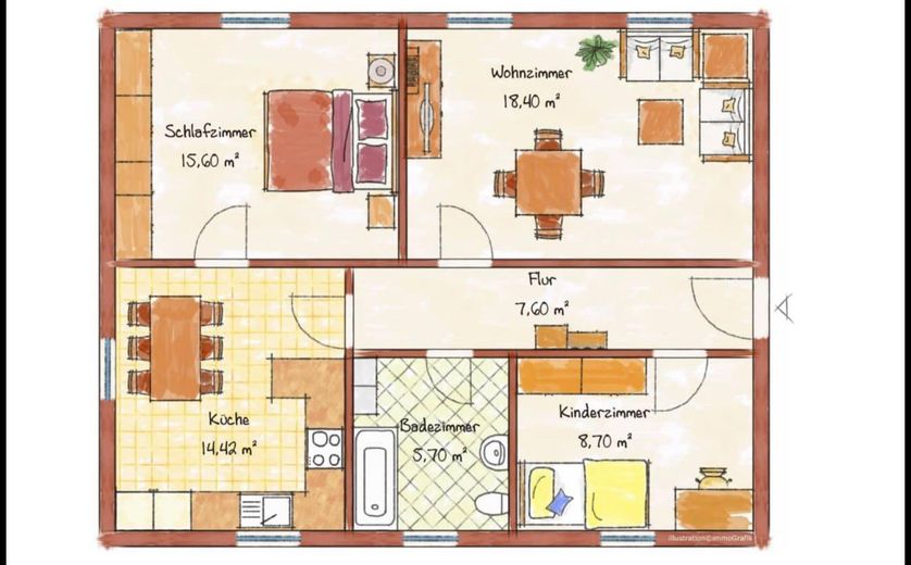 Etagenwohnung 3 Zimmer absolut zentral in Kempten Privat – Foto 19