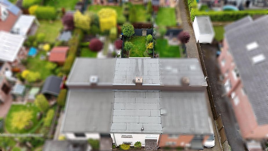 Hier ist schon alles fertig: Reihenhaus in Top Wohnlage Lembeck – Luftbild Front