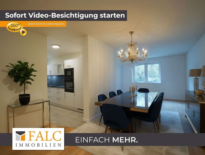 Energieeffizienter Neubau mit 3 Wohneinheiten und Business-Suite – WHG1-Eingangsbereich - (KI generiert)