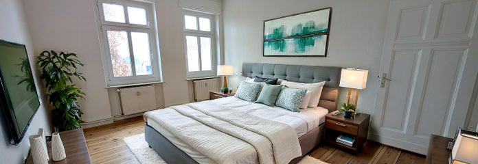 Schlafzimmer mit Möbel