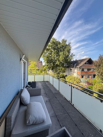 Energy-efficient semi-detached house in Bergisch Gladbach – Dachterrasse (Staffelgeschoss)