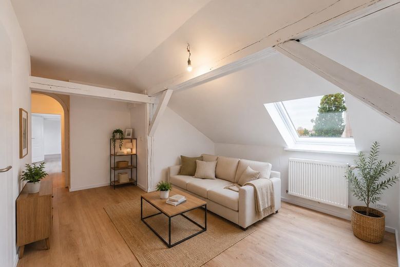 Wunderschöne 3 Zi Dachgeschoss Wohnung mit Balkon und Küche – Wohnen ilustriert