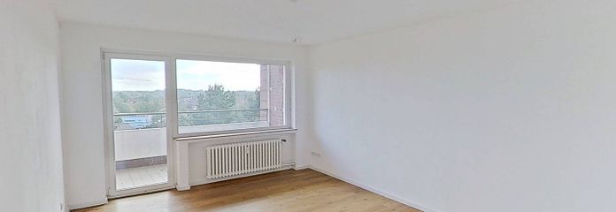 Lübeck-St. Jürgen'de BALKONLU ve harika manzaralı modern 3 odalı daire – Ansicht I: Wohn- und Esszimmer