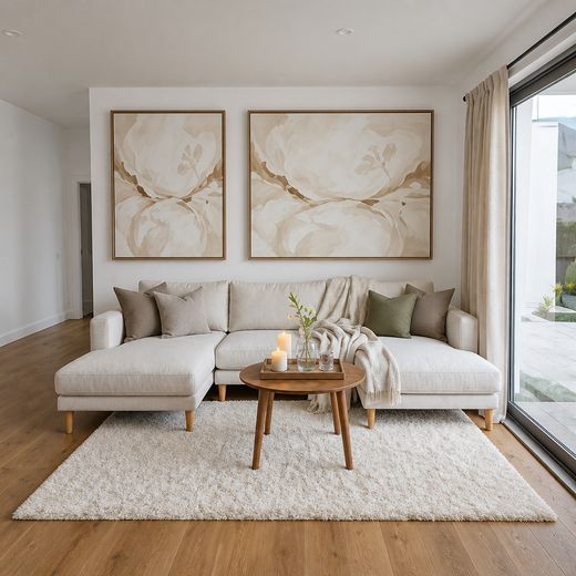 Helle 3-Zimmer-Gartenwohnung | 100 m² | Südgarten | frisch saniert | provisionsfrei – Wohnzimmer visualisiert