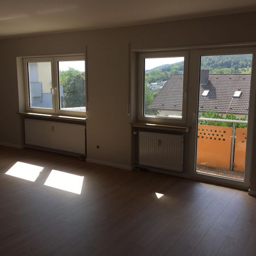Perfectly renovated 3-room apartment with a beautiful view – First occupancy after renovation – Wohnzimmer