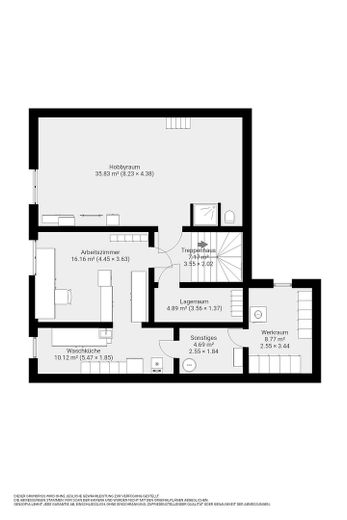 Grosses Einfamilienhaus in zentraler Lage – Grundriss Keller