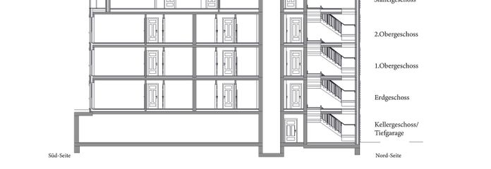 Schnitt Haus 1 & 2 
