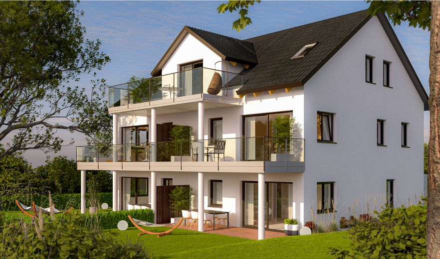 Visualisierung Rückseite Haus