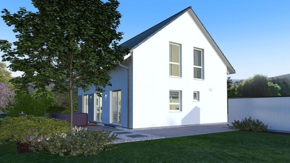 KLASSISCHER GRUNDRISS - GROSSZÜGIGES HAUS zum Bestpreis z.B. im Neubaugebiet Haselweg – Ansicht Garten