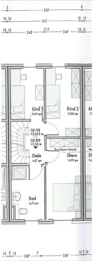 Grundriss 1. Obergeschoss