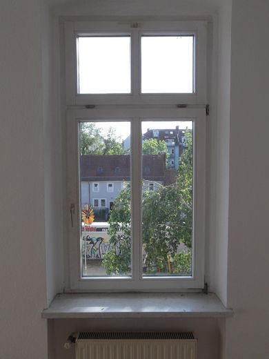Blick Fenster Vorderseite