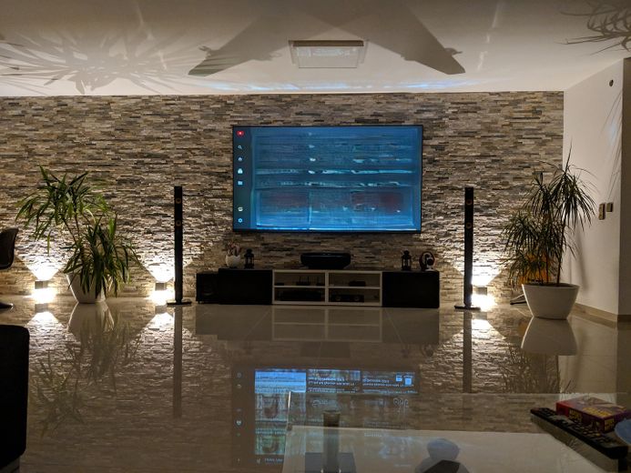 Wohnzimmer Blick von Couch