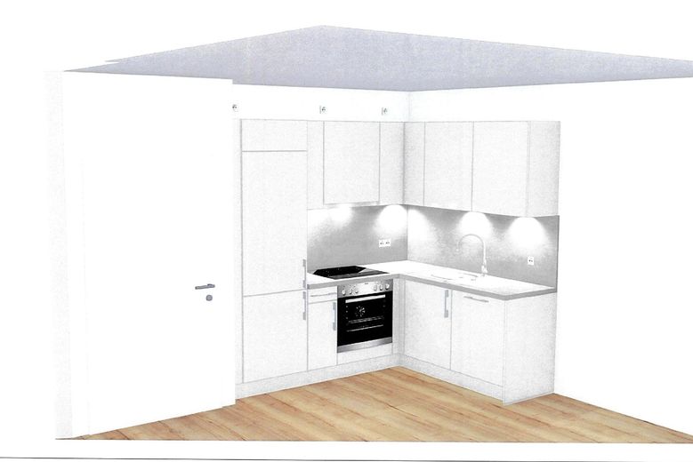 Visualisierung Küche Wohnung 12