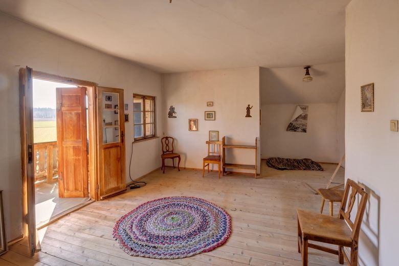 Wohnzimmer im OG Balkon