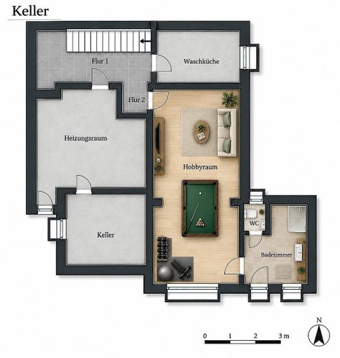 >700 m² “Daha güzeli olamaz!” konumunda, korunabilecek veya yeniden tasarlanabilecek büyük evle – Grundriss KG
