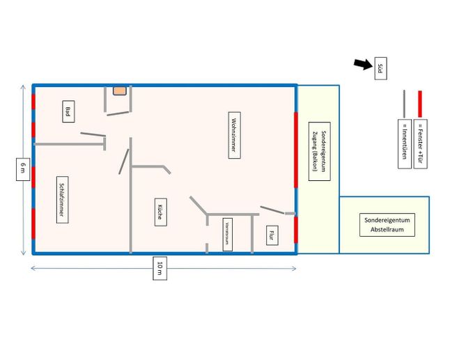 Grundriss Wohnung