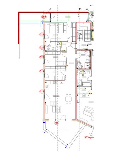 145 m² come nuovi con 2 terrazze sul tetto, cucina componibile e posto auto interrato – nuova ferrovia per Stoccarda – Grundriss Wohnung