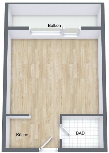 Mooi appartement met balkon in Nussloch – Grundriss