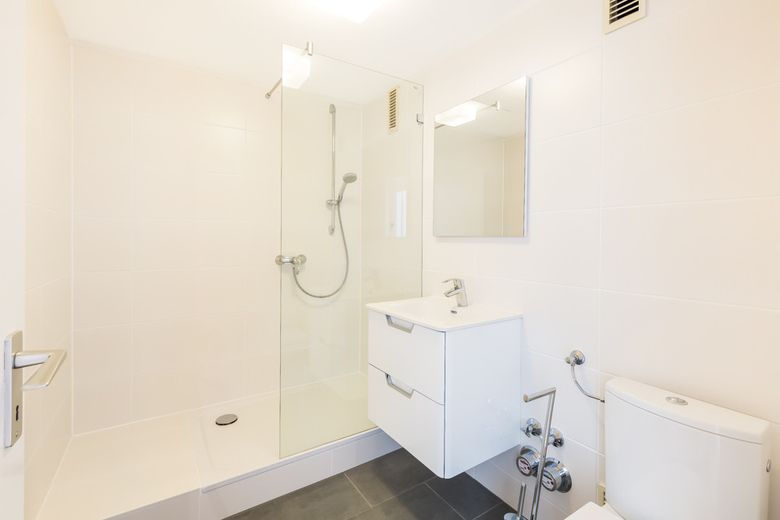 Blankenese: Moderne, ruhige 5 Zi EG/ST Whg inkl.2 Zi, Sauna, Duschbad im Souterrain – Duschbad Souterrain 
