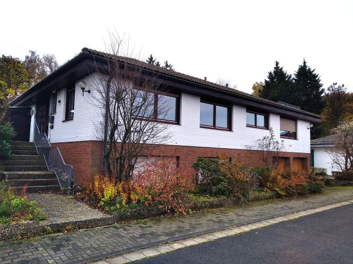 Großzügiges Einfamilienhaus mit Traumgrundstück und Taunusblick – Straßenseite 