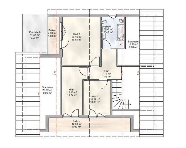 Grundriss 2 DG