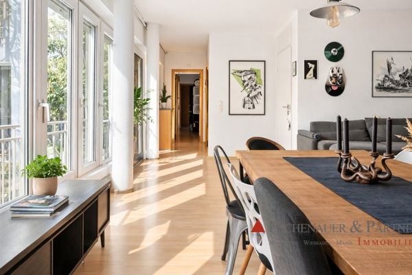 Attraktive 3-Zimmer-Eigentumswohnung mit Balkon in ruhiger Lage von Laudenbach