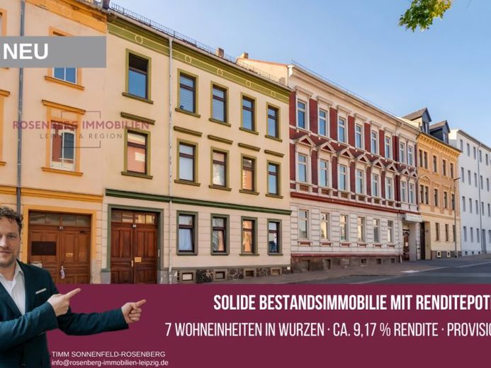 Mehrfamilienhaus in Wurzen: 
7 Einheiten & ca. 9,17 % Rendite – provisionsfrei – फोटो 1