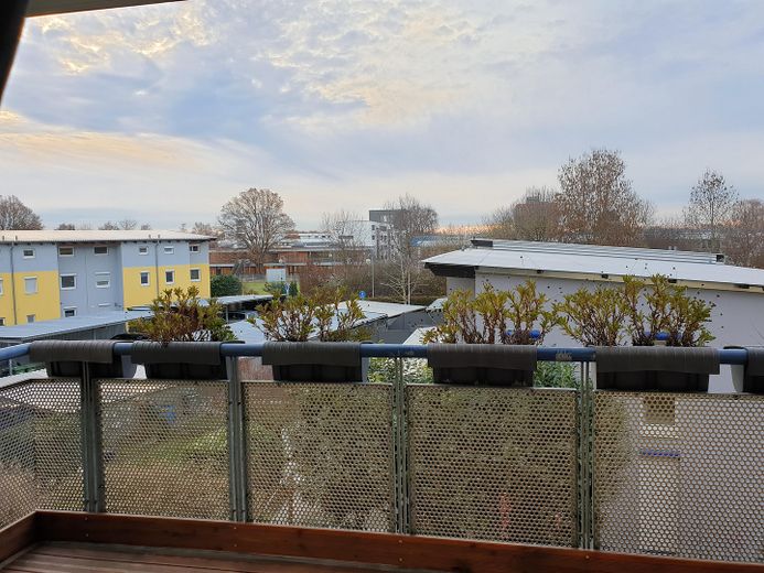 Blick vom Balkon