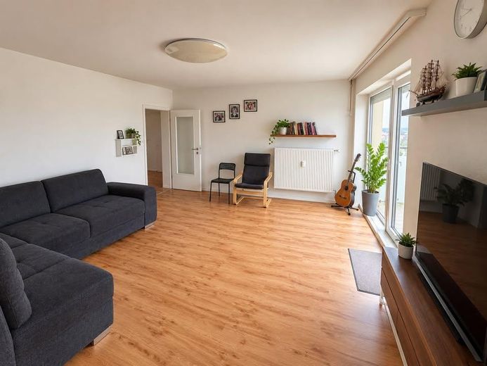 Splendido appartamento per famiglie con vista panoramica – 10° piano, Fürth-Hardhöhe – Wohnzimmer2