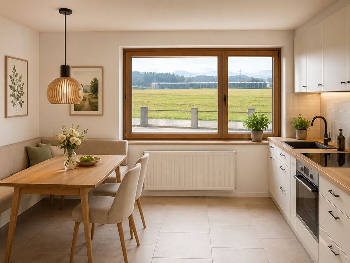 Ampia casa nel verde – utilizzo versatile, disponibile a breve | 659.000 € – BEISPIELBILD Küche EG