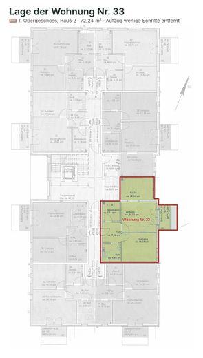 Barrier-free 2-room apartment with service living, elevator & balcony – new build 2024, A+, commission-free – Photo 13