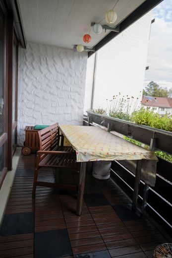Balkon vor Wohnzimmer