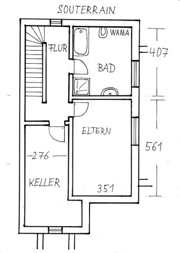 4 Wohnungen im Paket – Souterrain links