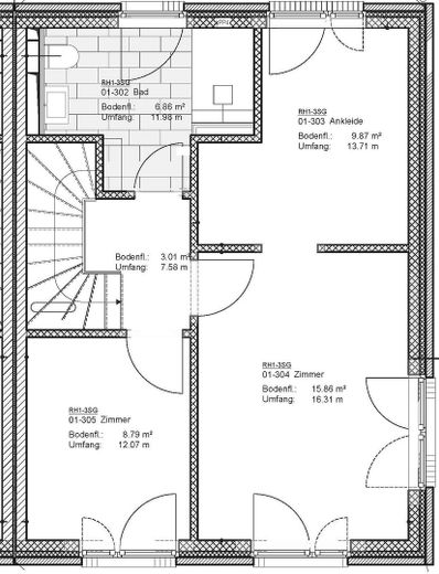 Exklusives Reihenendhaus | Neubau | Erstbezug | Wärmepumpe | PV-Anlage – Dachgeschoss