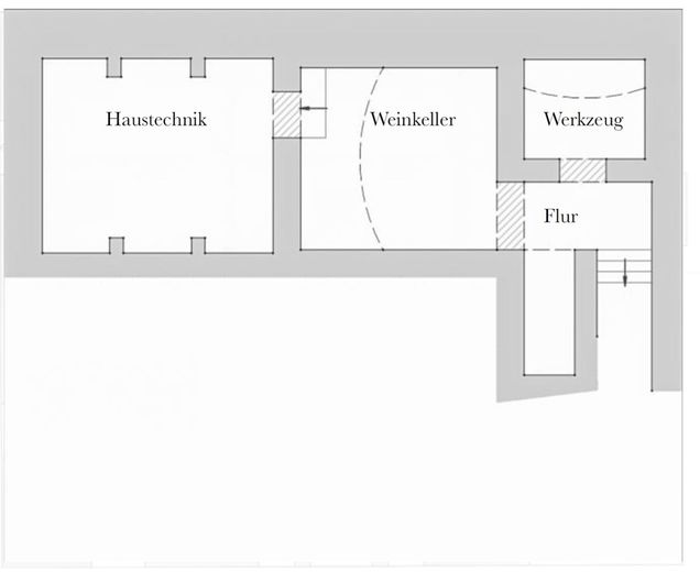 DENKMALGESCHÜTZTE VILLA AM ELBHANG – Keller