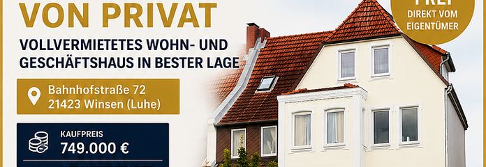 Provisionsfrei: Vollvermietetes Wohn- und Geschäftshaus in zentraler Bahnhofslage – Faktor 17,3 – Galeriebild