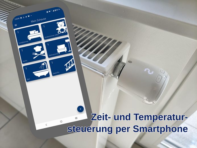 Smart e ristrutturato: trilocale vicino al centro con balcone esposto a sud e posto auto in garage – Smarte Steuerung d. Heizkörper