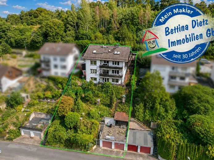 DIETZ: 2 Familienhaus mit 3 abgeschlossenen Wohnungen mit Doppelgarage in Waldrandlage! – Foto 1