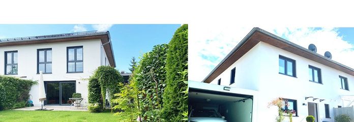 Moderne A+ DHH mit Gartenoase, Solar + Garage + Top-Anbindung