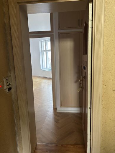 Tamamen yenilenmiş Berlin eski binası, gerçek ahşap parke – bahçe binasında sakin 1 odalı daire – Fotoğraf 1