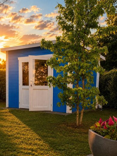 Großzügig wohnen - DHH in Waal – Garten /Gartenhaus