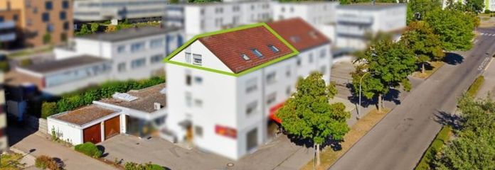360° | Vermietete Dachgeschosswohnung mit Loggia in beliebter Lage von Biberach-Mittelberg
