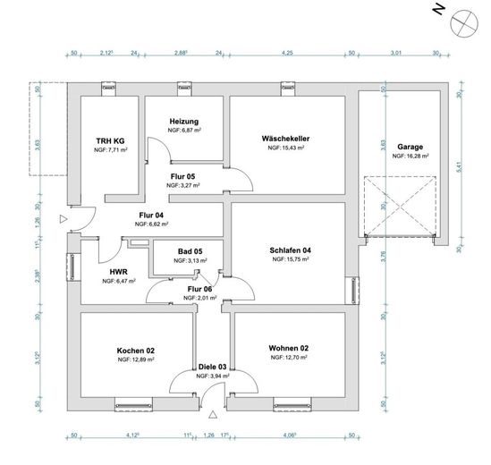 Vielseitiges Haus mit Charme - ideal für Mehrgenerationen, Arbeiten &amp; Wohnen oder Vermietung – Grundriss KG